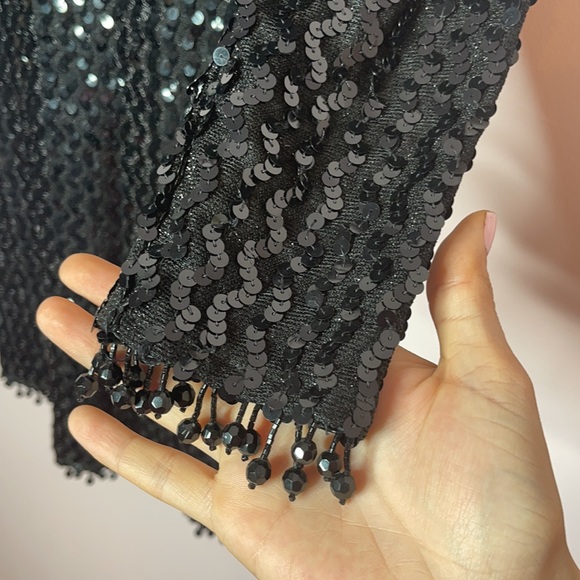 VINTAGE GLENROB SEQUIN Long Sleeve Dress size 4 - Picture 6 of 13